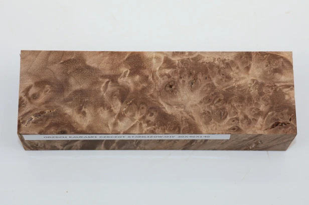 Orzech Kaukaski Czeczot Burl Caucasian Walnut stabilizowane drewno na rękojeść noża stabilized wood for knifes
