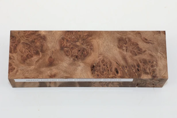 Orzech Kaukaski Czeczot Burl Caucasian Walnut stabilizowane drewno na rękojeść noża stabilized wood for knifes