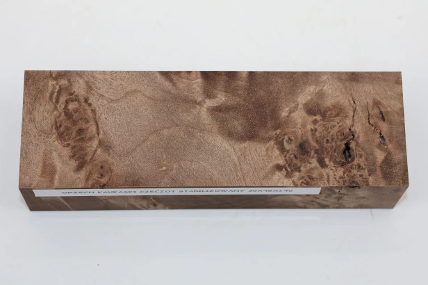 Orzech Kaukaski Czeczot Burl Caucasian Walnut stabilizowane drewno na rękojeść noża stabilized wood for knifes