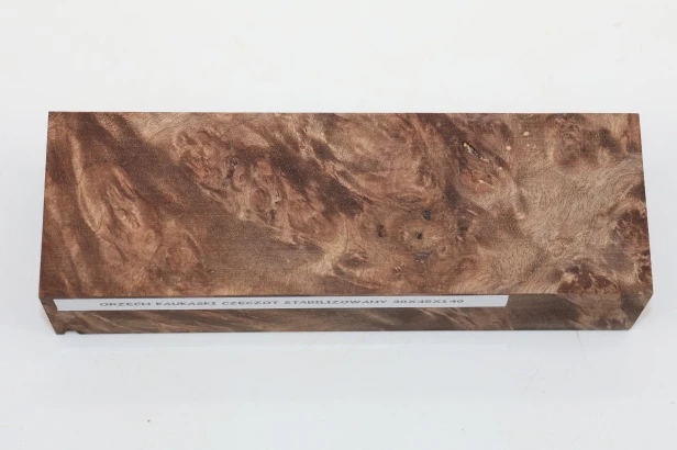 Orzech Kaukaski Czeczot Burl Caucasian Walnut stabilizowane drewno na rękojeść noża stabilized wood for knifes