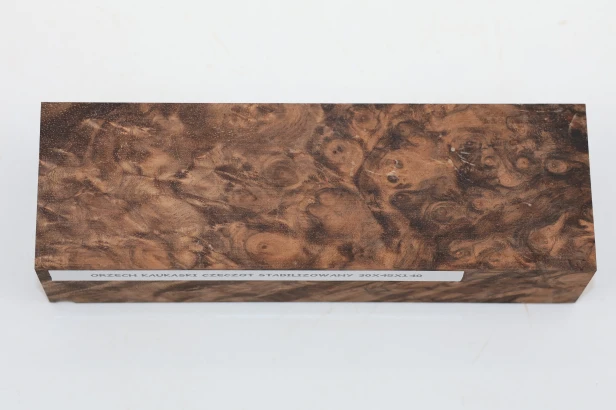 Orzech Kaukaski Czeczot Burl Caucasian Walnut stabilizowane drewno na rękojeść noża stabilized wood for knifes