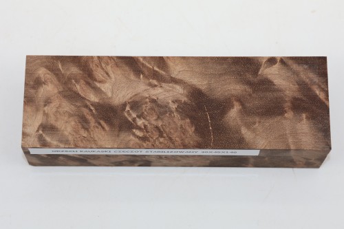 Orzech Kaukaski Czeczot Burl Caucasian Walnut stabilizowane drewno na rękojeść noża stabilized wood for knifes