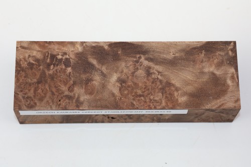 Orzech Kaukaski Czeczot Burl Caucasian Walnut stabilizowane drewno na rękojeść noża stabilized wood for knifes