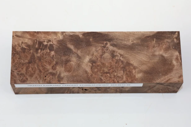 Orzech Kaukaski Czeczot Burl Caucasian Walnut stabilizowane drewno na rękojeść noża stabilized wood for knifes