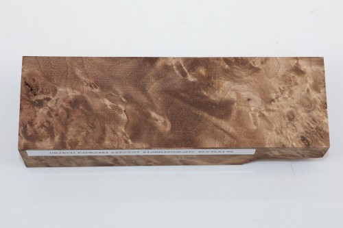 Orzech Kaukaski Czeczot Burl Caucasian Walnut stabilizowane drewno na rękojeść noża stabilized wood for knifes