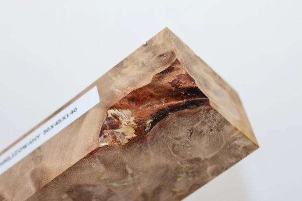 Orzech Kaukaski Czeczot Burl Caucasian Walnut stabilizowane drewno na rękojeść noża stabilized wood for knifes