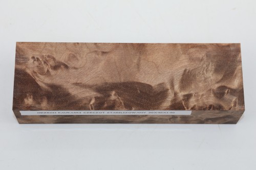 Orzech Kaukaski Czeczot Burl Caucasian Walnut stabilizowane drewno na rękojeść noża stabilized wood for knifes