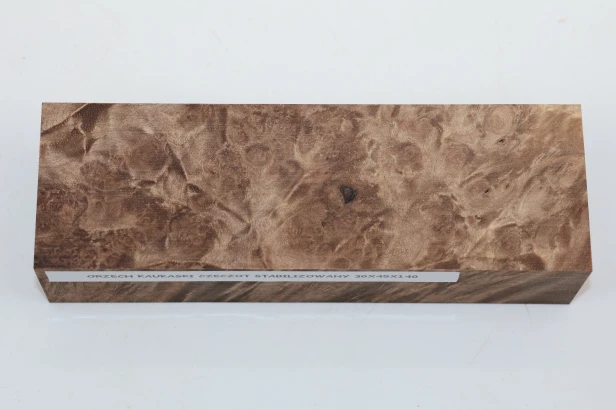 Orzech Kaukaski Czeczot Burl Caucasian Walnut stabilizowane drewno na rękojeść noża stabilized wood for knifes