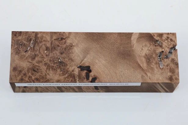 Orzech Kaukaski Czeczot Burl Caucasian Walnut stabilizowane drewno na rękojeść noża stabilized wood for knifes