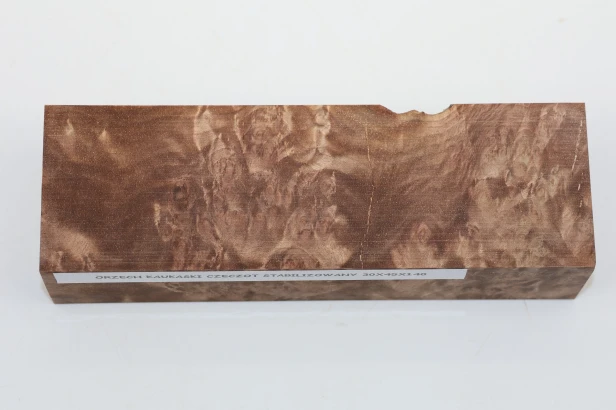 Orzech Kaukaski Czeczot Burl Caucasian Walnut stabilizowane drewno na rękojeść noża stabilized wood for knifes