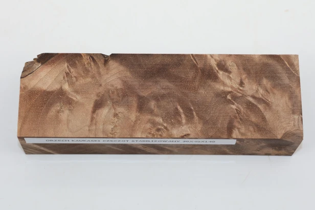 Orzech Kaukaski Czeczot Burl Caucasian Walnut stabilizowane drewno na rękojeść noża stabilized wood for knifes
