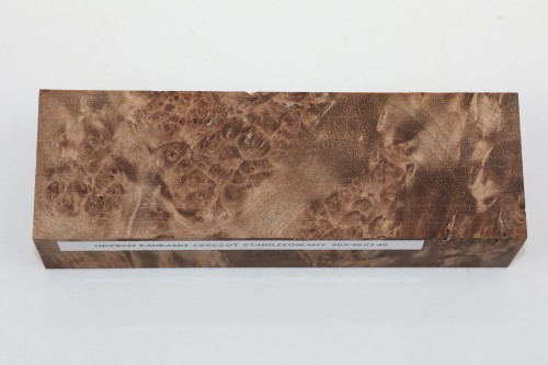 Orzech Kaukaski Czeczot Burl Caucasian Walnut stabilizowane drewno na rękojeść noża stabilized wood for knifes