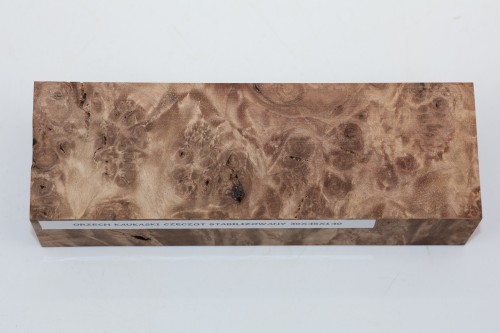 Orzech Kaukaski Czeczot Burl Caucasian Walnut stabilizowane drewno na rękojeść noża stabilized wood for knifes