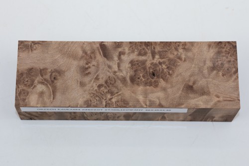 Orzech Kaukaski Czeczot Burl Caucasian Walnut stabilizowane drewno na rękojeść noża stabilized wood for knifes