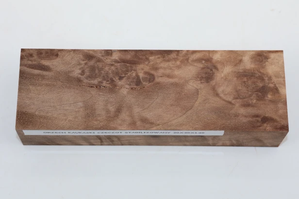 Orzech Kaukaski Czeczot Burl Caucasian Walnut stabilizowane drewno na rękojeść noża stabilized wood for knifes