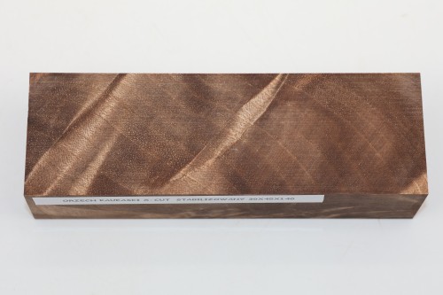 Orzech Kaukaski X-CUT Caucasian Walnut stabilizowane drewno na rękojeść noża stabilized wood for knifes