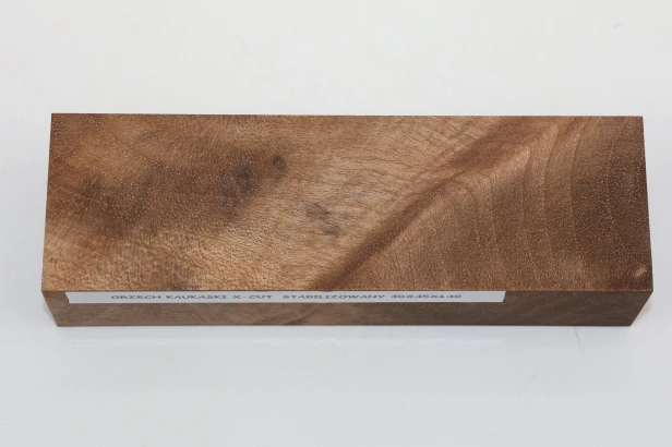 Orzech Kaukaski X-CUT Caucasian Walnut stabilizowane drewno na rękojeść noża stabilized wood for knifes