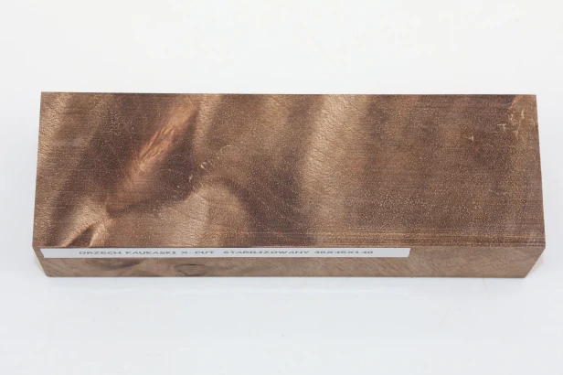 Orzech Kaukaski X-CUT Caucasian Walnut stabilizowane drewno na rękojeść noża stabilized wood for knifes