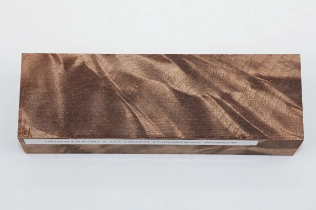 Orzech Kaukaski X-CUT Czeczot Burl Caucasian Walnut stabilizowane drewno na rękojeść noża stabilized wood for knifes