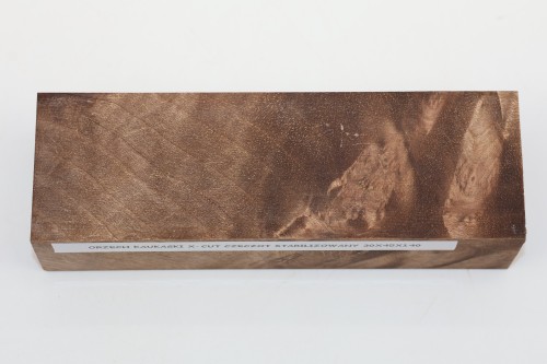 Orzech Kaukaski X-CUT Czeczot Burl Caucasian Walnut stabilizowane drewno na rękojeść noża stabilized wood for knifes
