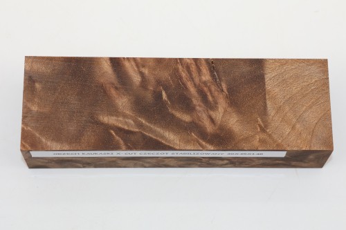Orzech Kaukaski X-CUT Czeczot Burl Caucasian Walnut stabilizowane drewno na rękojeść noża stabilized wood for knifes