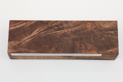 Orzech Kaukaski X-CUT Czeczot Burl Caucasian Walnut stabilizowane drewno na rękojeść noża stabilized wood for knifes