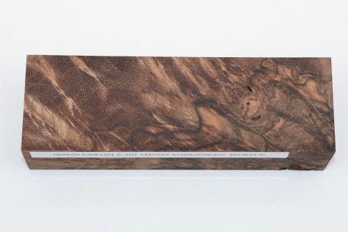 Orzech Kaukaski X-CUT Czeczot Burl Caucasian Walnut stabilizowane drewno na rękojeść noża stabilized wood for knifes
