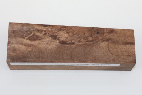 Orzech Kaukaski X-CUT Czeczot Burl Caucasian Walnut stabilizowane drewno na rękojeść noża stabilized wood for knifes