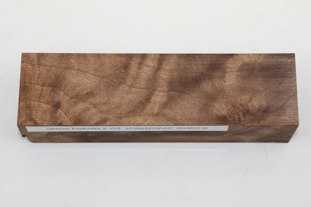 Orzech Kaukaski X-CUT Caucasian Walnut stabilizowane drewno na rękojeść noża stabilized wood for knifes