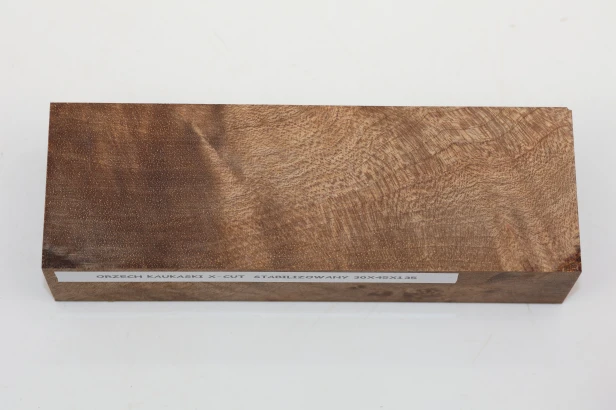 Orzech Kaukaski X-CUT Caucasian Walnut stabilizowane drewno na rękojeść noża stabilized wood for knifes