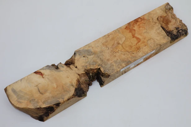 Klon jesionolistny czeczot Ash-leaf Maple Burl drewno na biżuterię wood for jewelry