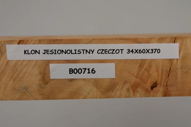 Klon jesionolistny czeczot Ash-leaf Maple Burl drewno na biżuterię wood for jewelry