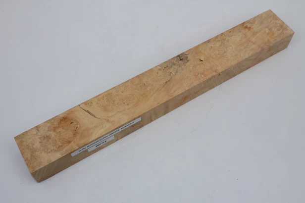 Klon jesionolistny czeczot Ash-leaf Maple Burl drewno na biżuterię wood for jewelry