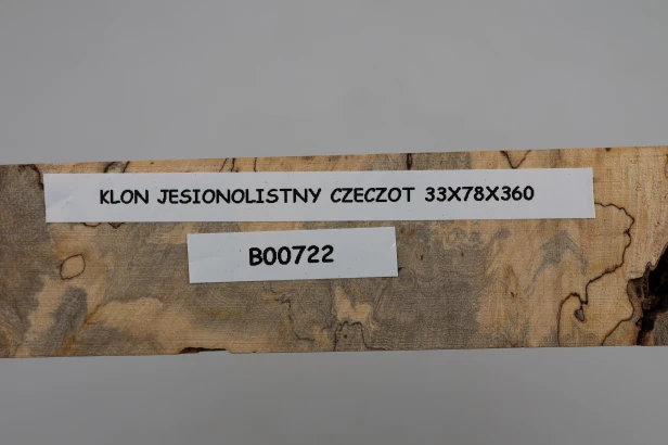 Klon jesionolistny czeczot Ash-leaf Maple Burl drewno na biżuterię wood for jewelry