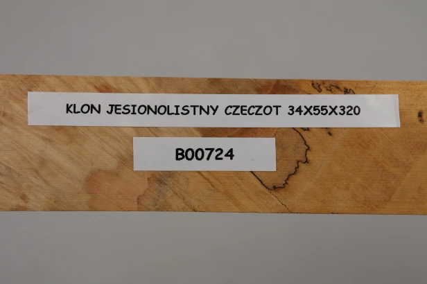 Klon jesionolistny czeczot Ash-leaf Maple Burl drewno na biżuterię wood for jewelry