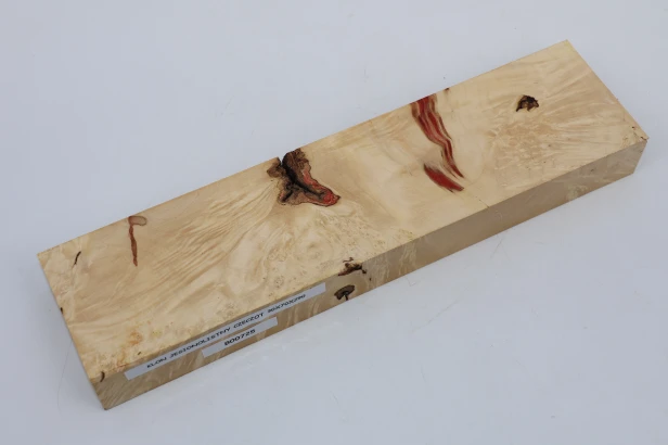 Klon jesionolistny czeczot Ash-leaf Maple Burl drewno na biżuterię wood for jewelry