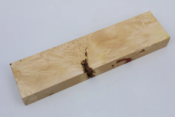 Klon jesionolistny czeczot Ash-leaf Maple Burl drewno na biżuterię wood for jewelry