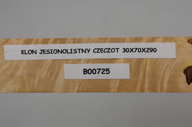 Klon jesionolistny czeczot Ash-leaf Maple Burl drewno na biżuterię wood for jewelry