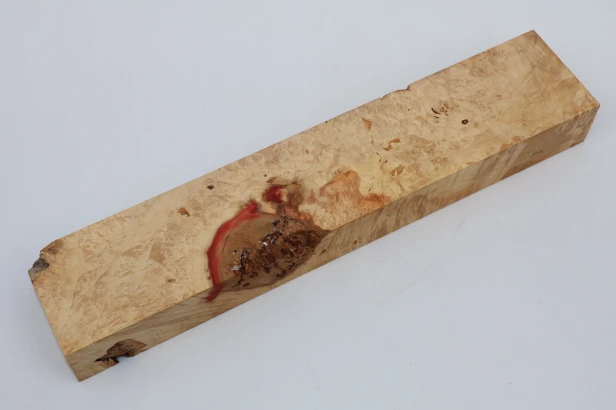 Klon jesionolistny czeczot Ash-leaf Maple Burl drewno na biżuterię wood for jewelry