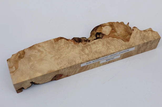 Klon jesionolistny czeczot Ash-leaf Maple Burl drewno na biżuterię wood for jewelry