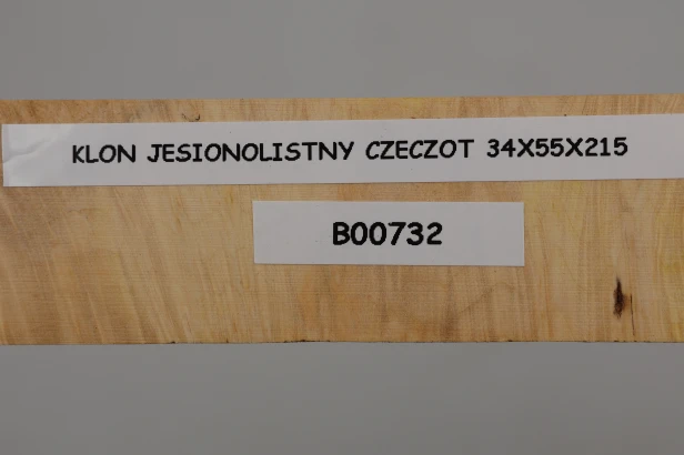 Klon jesionolistny czeczot Ash-leaf Maple Burl drewno na biżuterię wood for jewelry