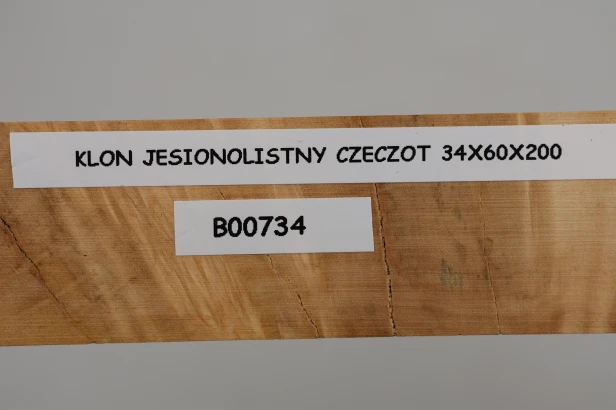 Klon jesionolistny czeczot Ash-leaf Maple Burl drewno na biżuterię wood for jewelry