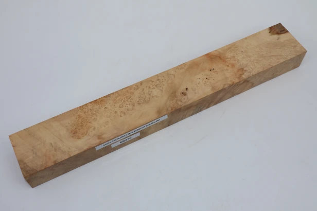 Klon jesionolistny czeczot Ash-leaf Maple Burl drewno na biżuterię wood for jewelry