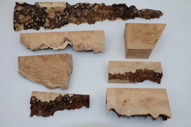 Jesion czeczot Burl Ash drewno na biżuterię wood for jewelry