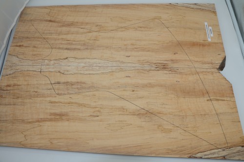 Klon Fala Spalted Maple Flame drewniany top na gitarę guitar top