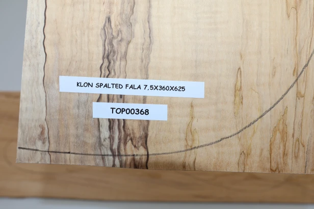 Klon Fala Spalted Maple Flame drewniany top na gitarę guitar top