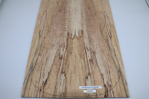 Klon Fala Spalted Maple Flame drewniany top na gitarę guitar top