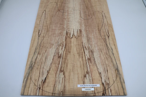 Klon Fala Spalted Maple Flame drewniany top na gitarę guitar top