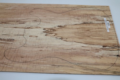 Klon Fala Spalted Maple Flame drewniany top na gitarę guitar top