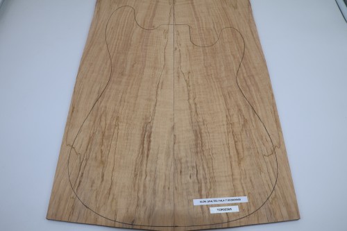 Klon Fala Spalted Maple Flame drewniany top na gitarę guitar top